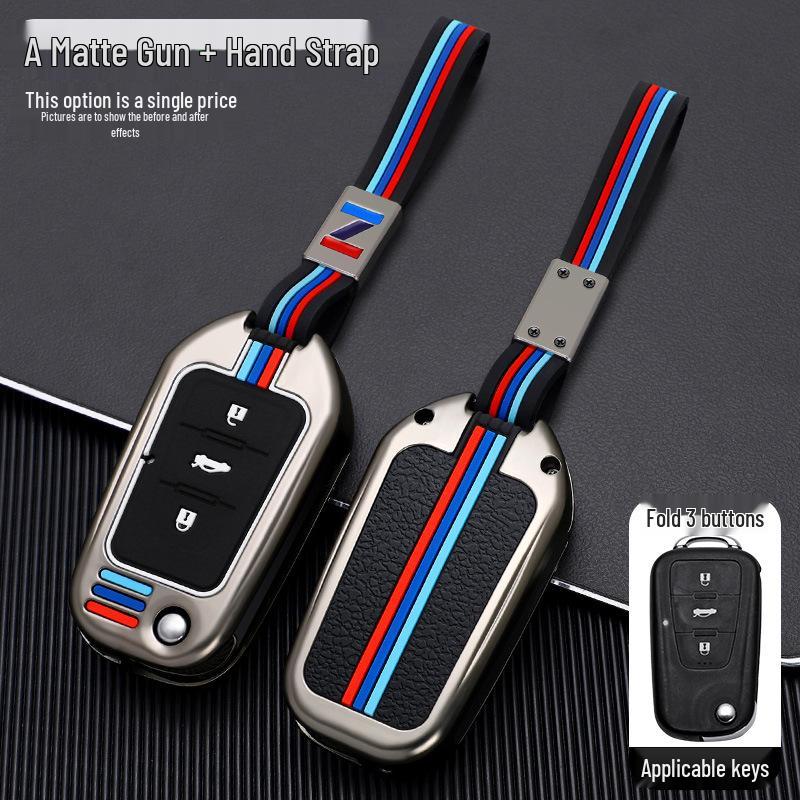 MG Car Key Case: Genuine Leather Creative Key Bag for MG6, ZS, GT, Ruihang, MG3/5, and HS Models