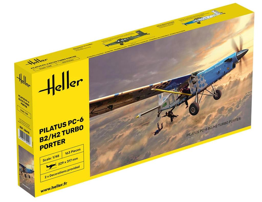 Platz Heller 1/48 Pilatus PC-6 B2/H2 Turbo Porter Plastic Model Kit HE30410