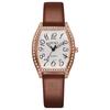 Fassförmige Voll-Diamant Europäischer und Amerikanischer Stil Uhr Mode Damen Uhr Quarz Uhr