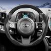 Suitable for Mini Sports Suede Steering Wheel Covers with Split Snap-On Design, Non-Slip and Durable, for Models Such as Cooper 3-Door, Countrakvnt44