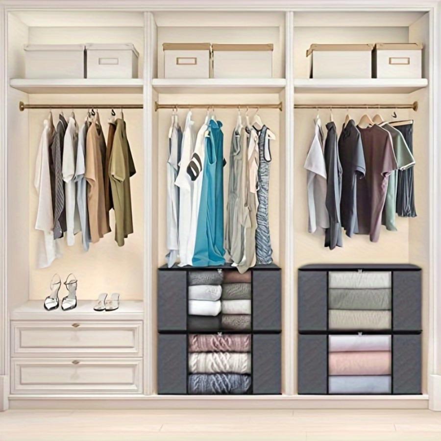 3/6pcs Set Large-capacity Clothes Storage Bag Foldable Blanket Storage Container Is Used To Organize The Bedroom Wardrobe.