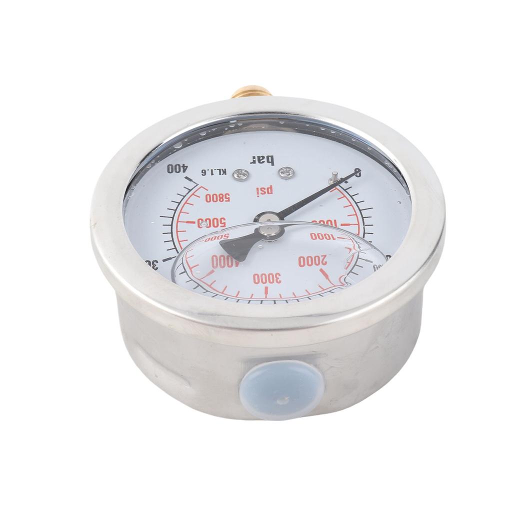 0‑400BAR 0‑5800PSI G1/4 68mm Dial Hydraulic Pressure Gauge Meter Hydraulic Gauge Pressure Measuring Tool Manometer