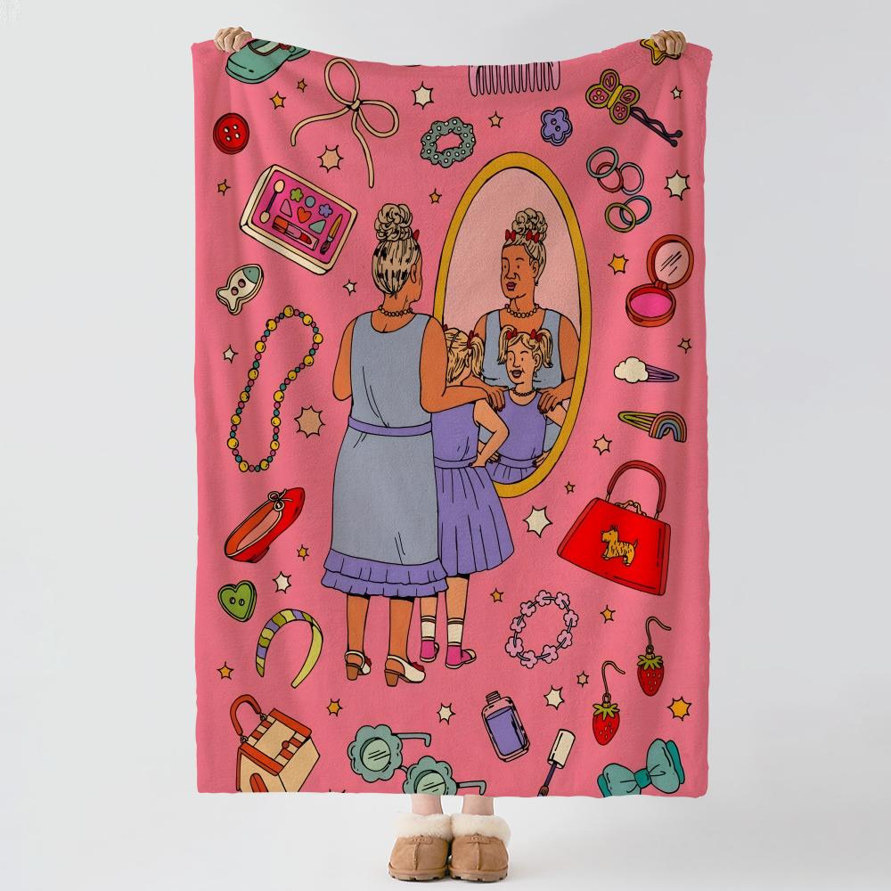 Artist K-Kaitlin Brito-o Throw Thick Comfort Flannel Quilt, Multi-scene Use Indoor Outdoor Daily Nap
