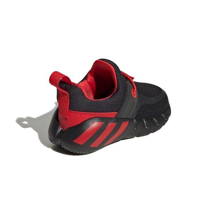 Adidas Rapidazen I Comfortable Abrasion Resistant Breathable Low top Toddler Shoes Black Red Infant And Toddler GY6652
