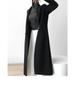 Women's Mid-Length Black Wool Coat - 2023 Autumn/Winter Thickened Slimming Versatile Korean Style Overcoat