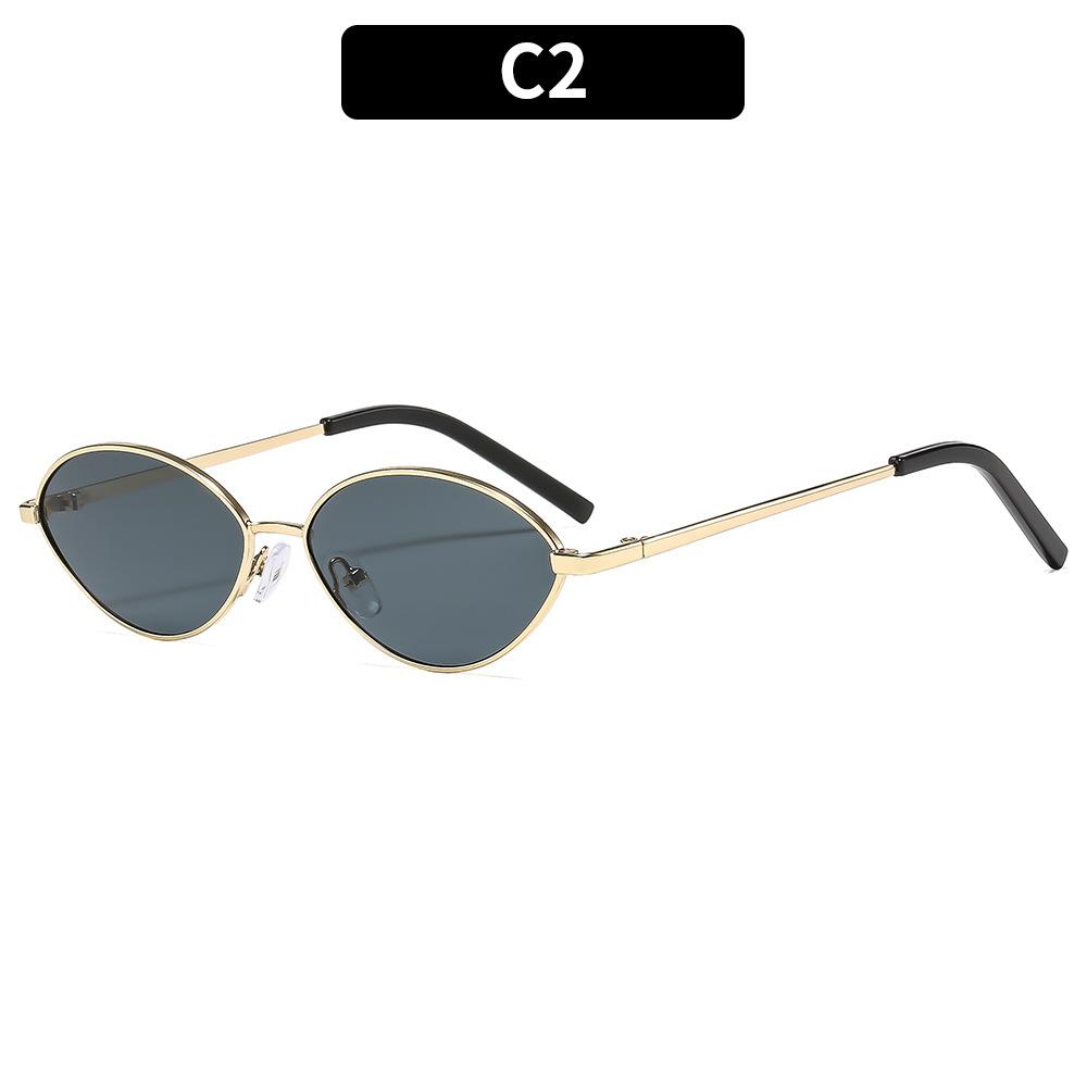 JYL TS Sunglasses Unisex UV Protection Metal Cat Eye Street 3757 A-11418 орхидейный