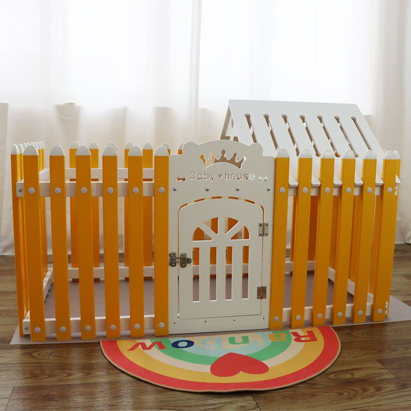 Pet Dog Villa Large HOUSE Plastic Fence Cage Dog House Pomeranian Bulldog Indoor Small Dog Fence
