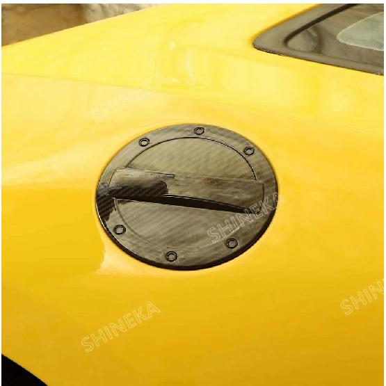 SHINEKA Car Exterior Gas Oil Fuel Tank Cap Decoration Cover Trim for Chevrolet Camaro 2017 2018 2019 2020 2021 2022 Accessories