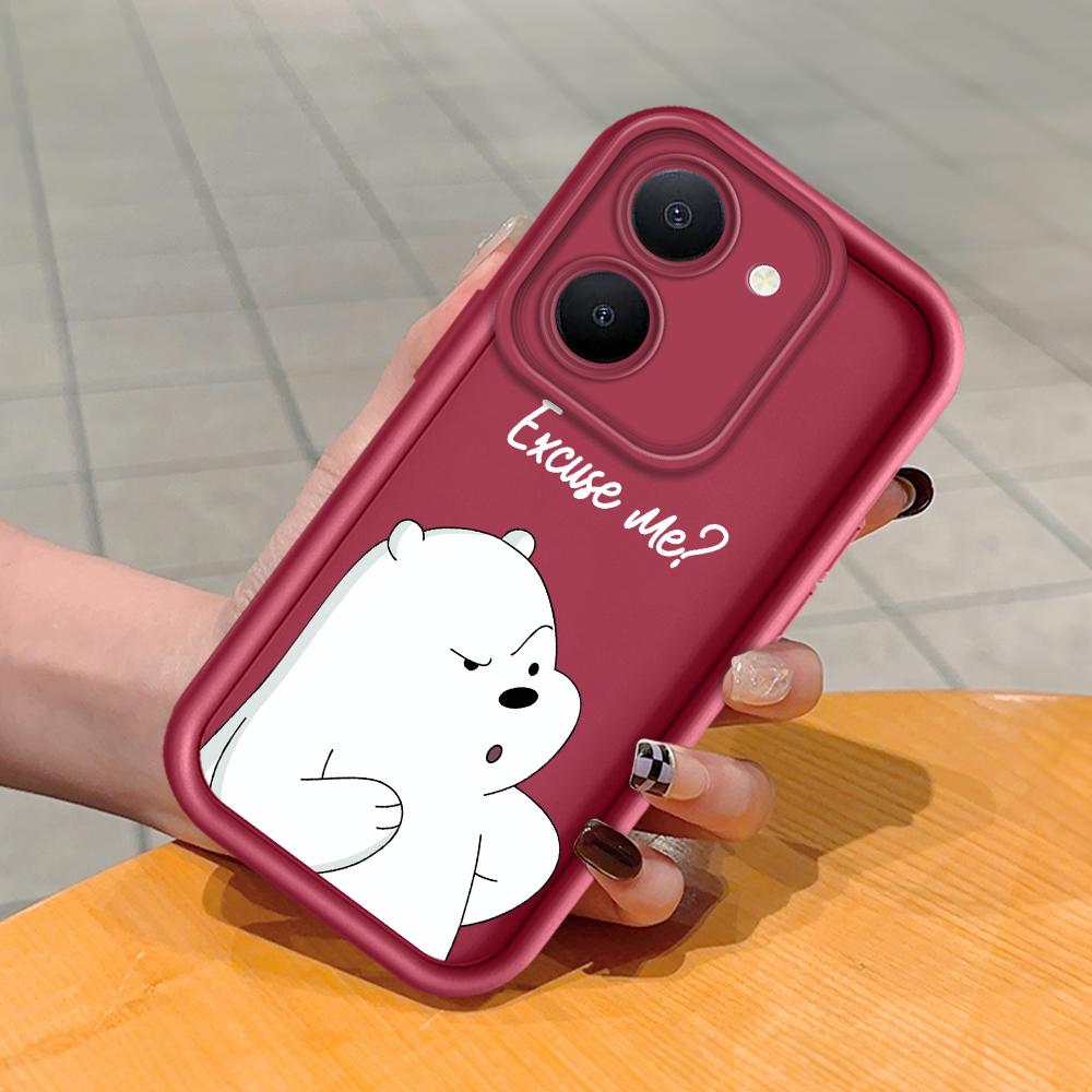 

Мягкий силиконовый квадратный чехол с рисунком лестницы для телефона, полное покрытие, противоударный защитный резиновый чехол для камеры для Vivo Vivo Y95 темно-красного