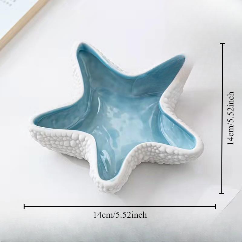 Creative and Personalized Hydroponic Flower Pots Ashtrays Anti Fly and Anti Wind Dust Home Starfish Ins Ceramic Ornaments