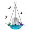 Solar Bird Bath Fountains Solar Powered Hummingbird Bath Bowl Bird Bath Bowl Bird Feeder Garden Hanging Birdbath for Bird Bath