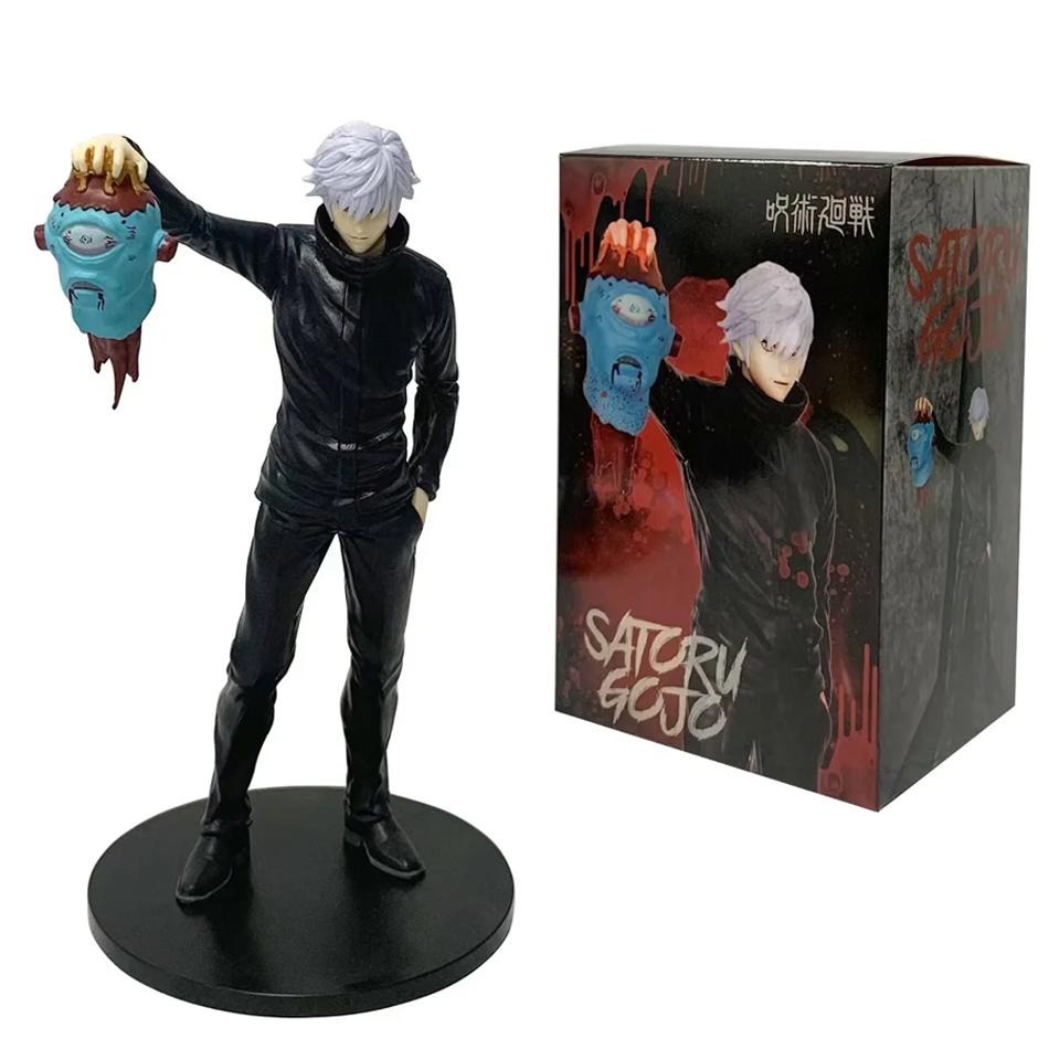 17-19CM Anime Jujutsu Kaisen Gojo Fushiguro Megumi Figure Three Model Toys Gift Collection Decoration PVC