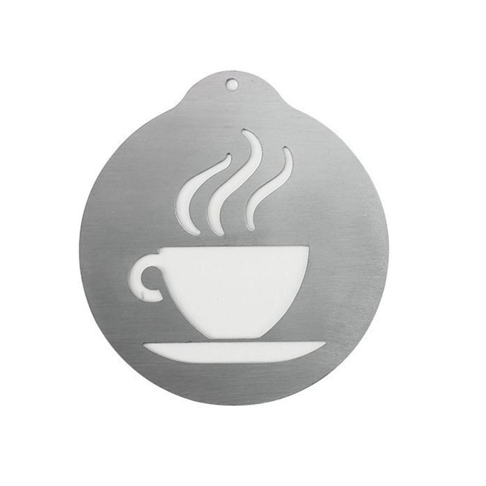 Cappuccino Barista Supplies Decoration Coffeeware Flowers Templates Coffee Stencil Set Coffee Mould