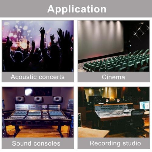 Xiatiaosann Kabel głośnikowy Speakon na wtyk TS 6,35 mm, Kabel głośnikowy mono Speakon męski z zamkami obrotowymi do głośników DJ/PA, Wzmacniacz audio C