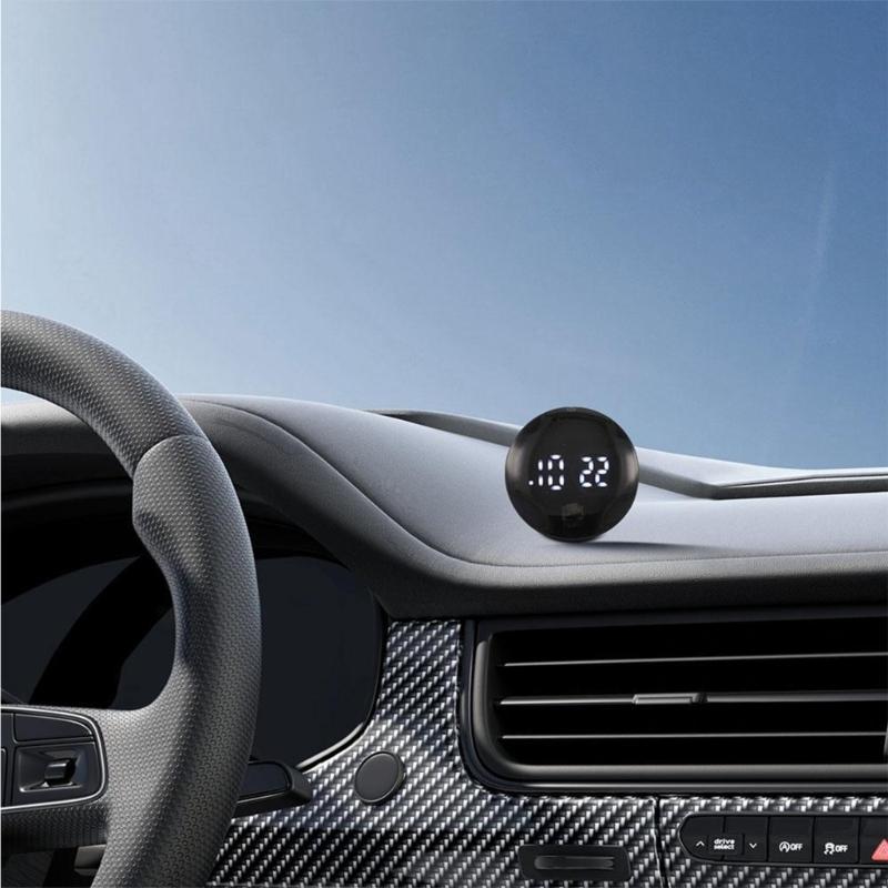 Energisparande Automatisk Avstängning Bil Motorcykel Instrumentpanel LED Digital Klocka Ventilerad Klocka Pekkänslig Display Vattentät Design
