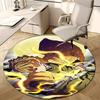 1pc Agatsuma Zenitsu  Print Round Carpet Chair Round Carpet Suitable for Bedroom Living Room Home Decorative Carpet