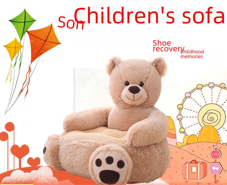 Cartoon Teddy Bear Panda Pet Sofa - Cute Small Sofa Seat for Pets