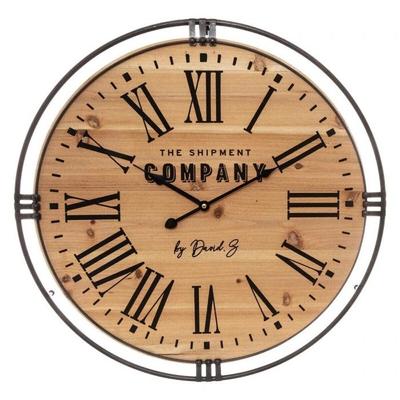 Clock "Colonial" Metal &; Wood D58 Cm Atmosphera