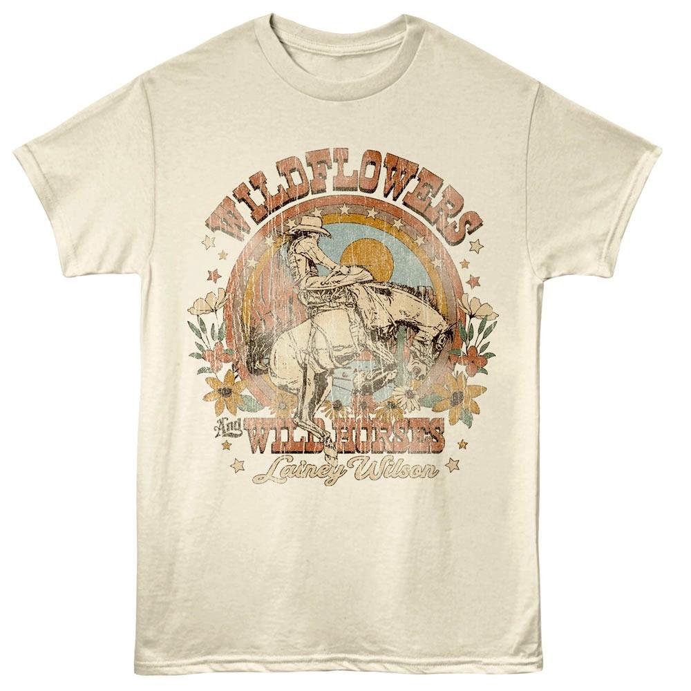 Lainey Wilson Wildflowers and Wild Horses Men T Shirt S