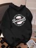 Autumn/Winter Boys' Casual Long-Sleeved Hooded Sweatshirt, Baseball Style, Casual and Trendy, Ideal for Outdoor Activities.