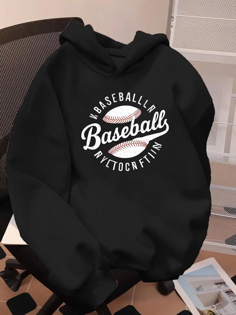 Autumn/Winter Boys' Casual Long-Sleeved Hooded Sweatshirt, Baseball Style, Casual and Trendy, Ideal for Outdoor Activities.