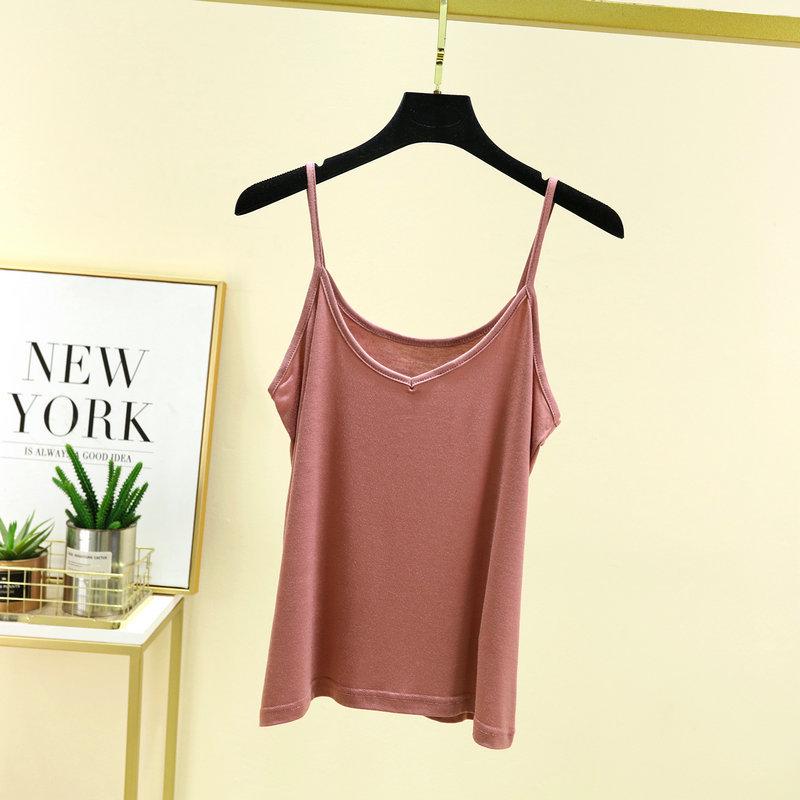 Women's Slimming V-Neck Modal Camisole: Summer Sleeveless Base Layer Top