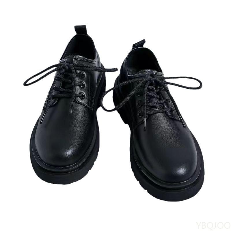 

Casual comfortable men s spring autumn new Elegant minimalist business men s shoes fashiable versatile thick soled men s shoes 43 чорний