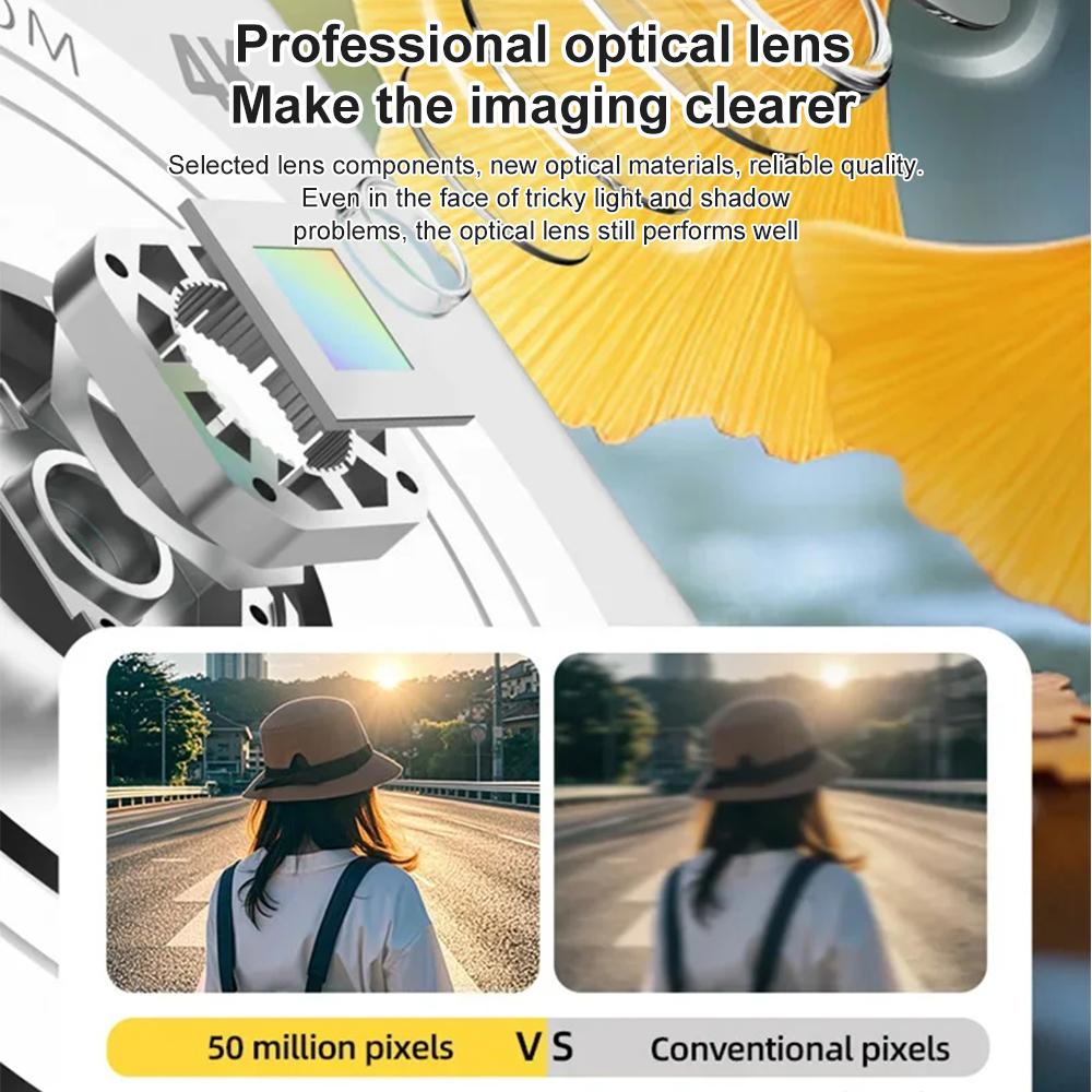 4k Digital Camera Retro CCD Portable Camera 50 Million Pixels Auto Focus Entry-level Camera Dual Camera LED Flash Student Camera