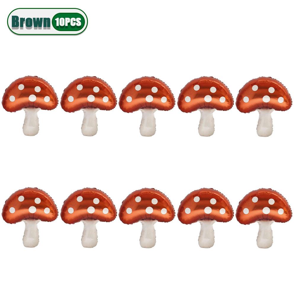 31x21 Inch Mushroom Foil Balloons Large Forest Theme Birthday Party Christmas Decoration Inflatable Mushroom Balloons Supplies