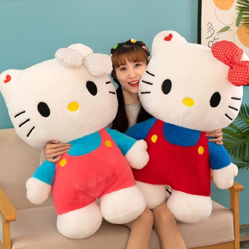 Adorable Kt Cat Plush Toy Cute Hello Kitty Stuffed Animal Doll For Girls In Pink 40cm To 80cm Sizes