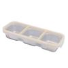 Snack Container   Proof Stainless Steel 3 Compartments Easy Cleaning Metal Snack Container