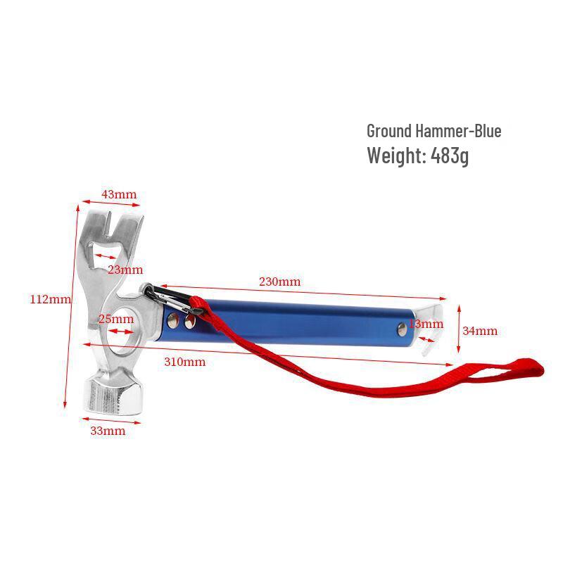 Multifunction Outdoor Camping & Survival Hammer