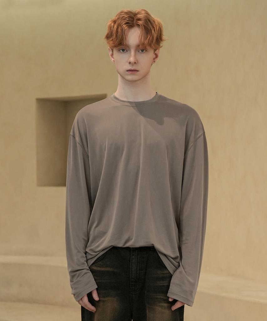 WAAR Dm1031 Modal Long Sleeve T-Shirt_Beige