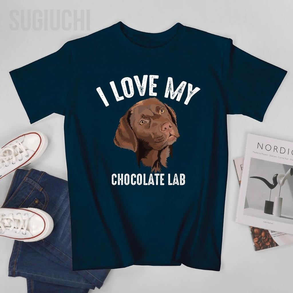 Unisex I Love My Chocolate Lab Brown Labrador Retriever Pet Gift Tshirt Tees Oneck T Shirts WoUnisex Boys 100 Cotton TShirt Unisex