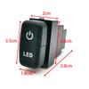 1PC Dual Switch LED Power Fan Front Rear Light Switch Button with wire For Mitsubishi Pajero V73 V93 Lancer Outlander ASX L200