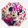Minnie Mouse, Bowtique Themed Automatic Opening and Closing Umbrella, Brightly Colored 8-rib Portable Umbrella, Suitable for Men and Women, A Perfect