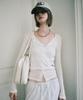 Nigaennikol Henley Neck Layered Sleeve Top_Ivory