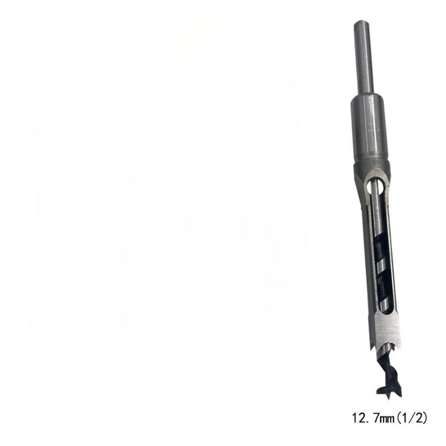 6.4/8/9.5/12.7mm HSS Square Hole Drill Bit Auger Bit Steel Mortising Drilling Craving Woodworking Tools