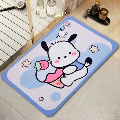 Diatomeenschlamm Badezimmer Rutschfeste Matte Cartoon Melodie Saugfähige Fußmatte Badezimmer Schmutzige Fußmatte