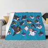 Penguin Day Top Quality Comfortable Bed Sofa Soft Blanket Pikaole Marine Bird African Penguin Adelie Penguin Emperor Penguin