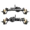 LCG Heavy Aluminum Front Rear Portal Axle Set+Brass Knuckles 50° 4WS for 1/10 RC Crawler Axial Capra 1.9 Chassis