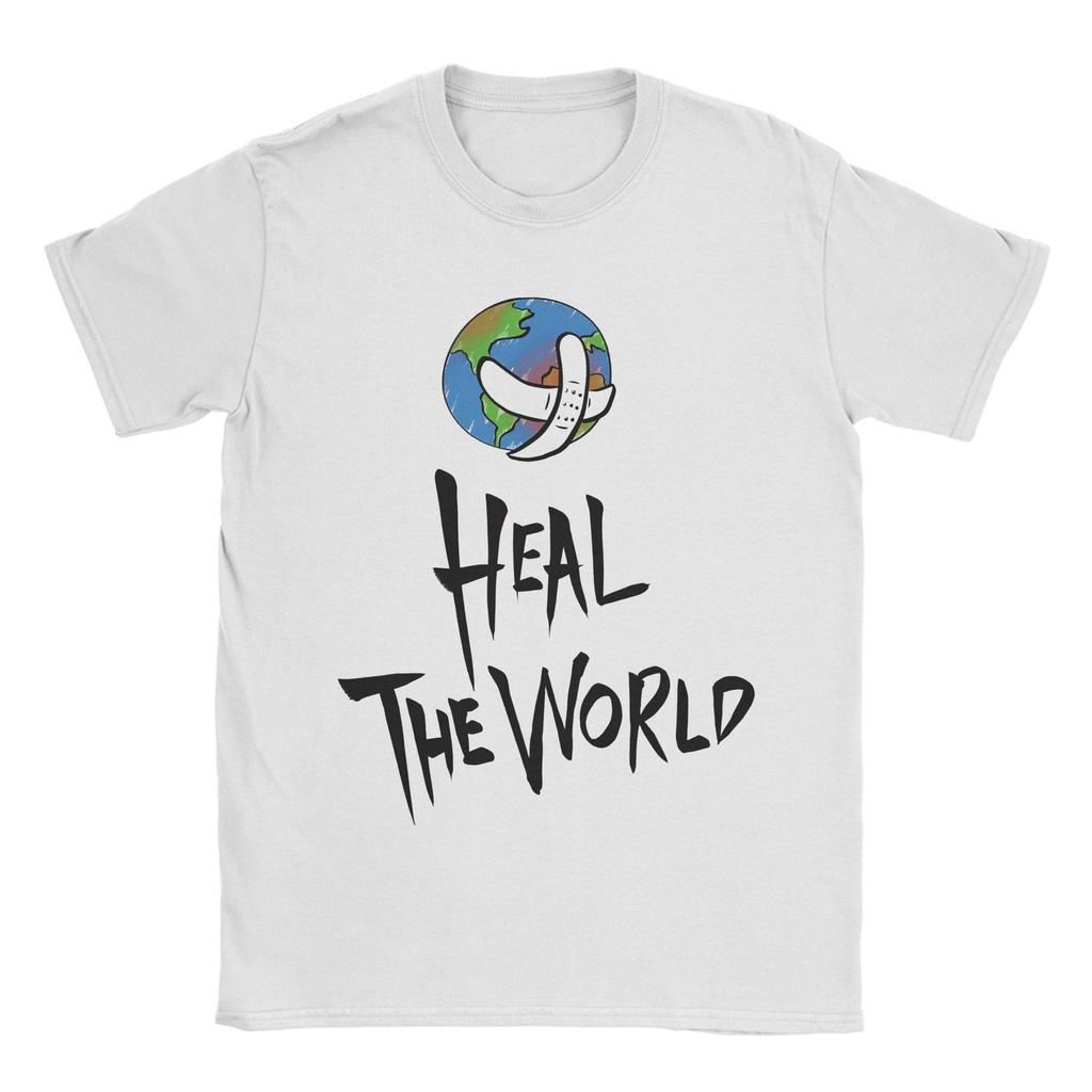 Earth Day Walk For Mj T Shirt Unisex Unisex Pure Cotton Funny Tshirt Round Neck Heal The World Tee Shirt Short Sleeve Tops Big Size