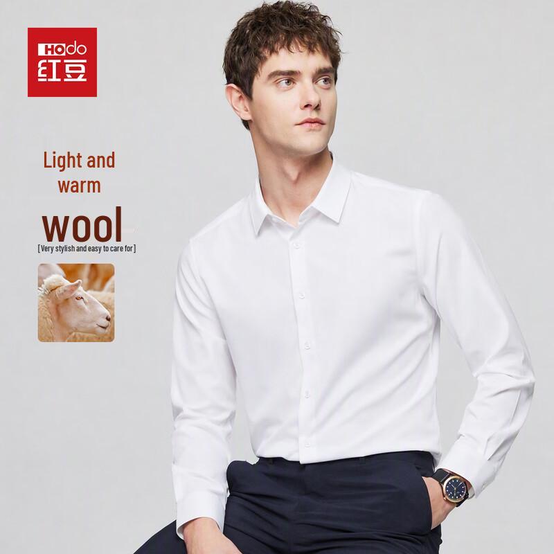 Hodo Men's Wool Blend Long Sleeve Shirt