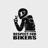 Reflective Motorcycle & Car Stickers - Creative Laser Design for Bikers
