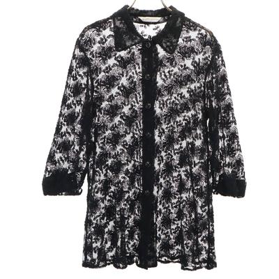 Made In Japan Race Long Sleeve Shirt 40 Black Women Used