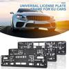 Glossy Surface Registration Plate Holder Waterproof European Size License Plate Frame Universal