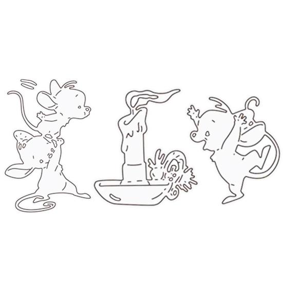 

Cute Mice Cutting Die DIY Scrapbook Album Embossing Paper Cards Making