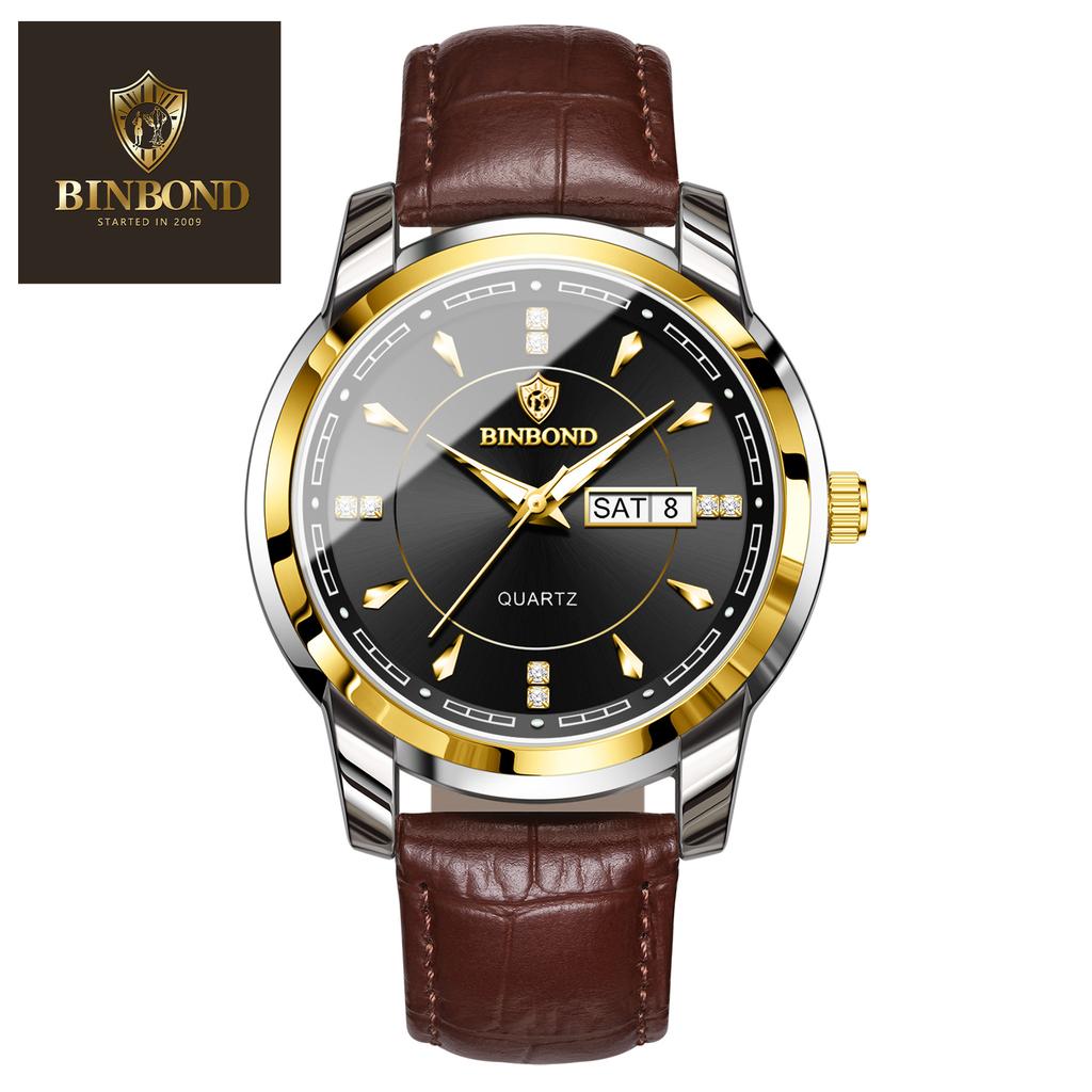 Famous Men's Watch Waterproof Casual Fashion Business Watch Men's Student Leather Quartz Watch