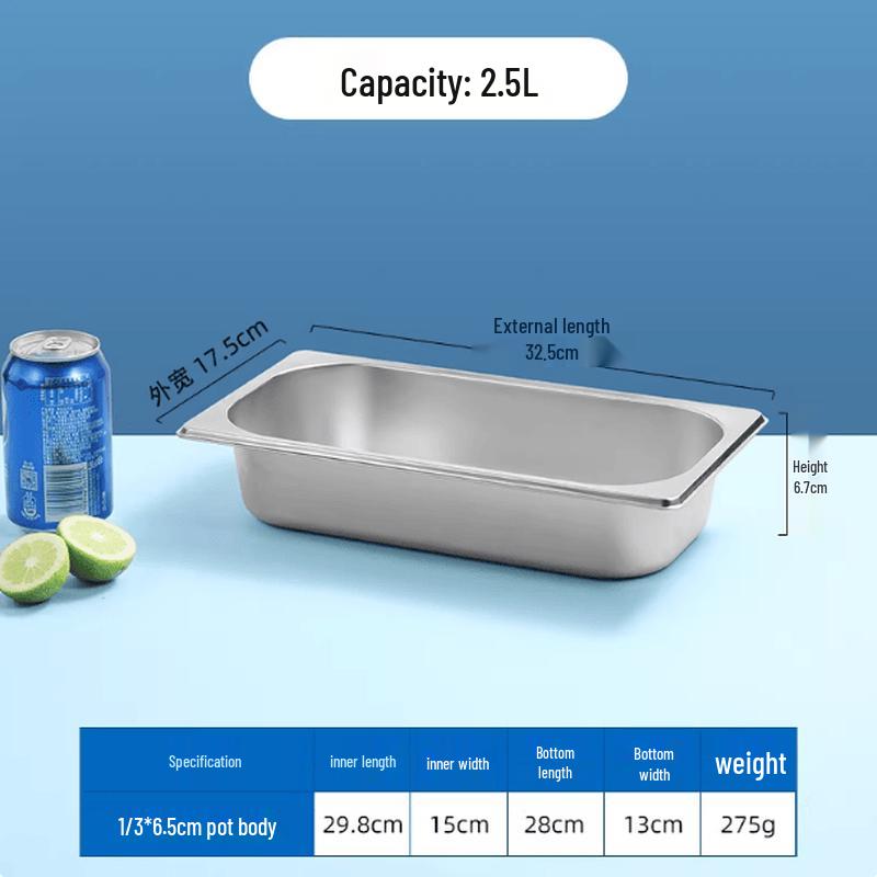 Muke Stainless Steel Portion Pan