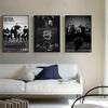 Black And White Minimalist Music Aesthetic Wall Art Neighborhood Band High-definition Canvas Painting Poster Home Bar Coffee